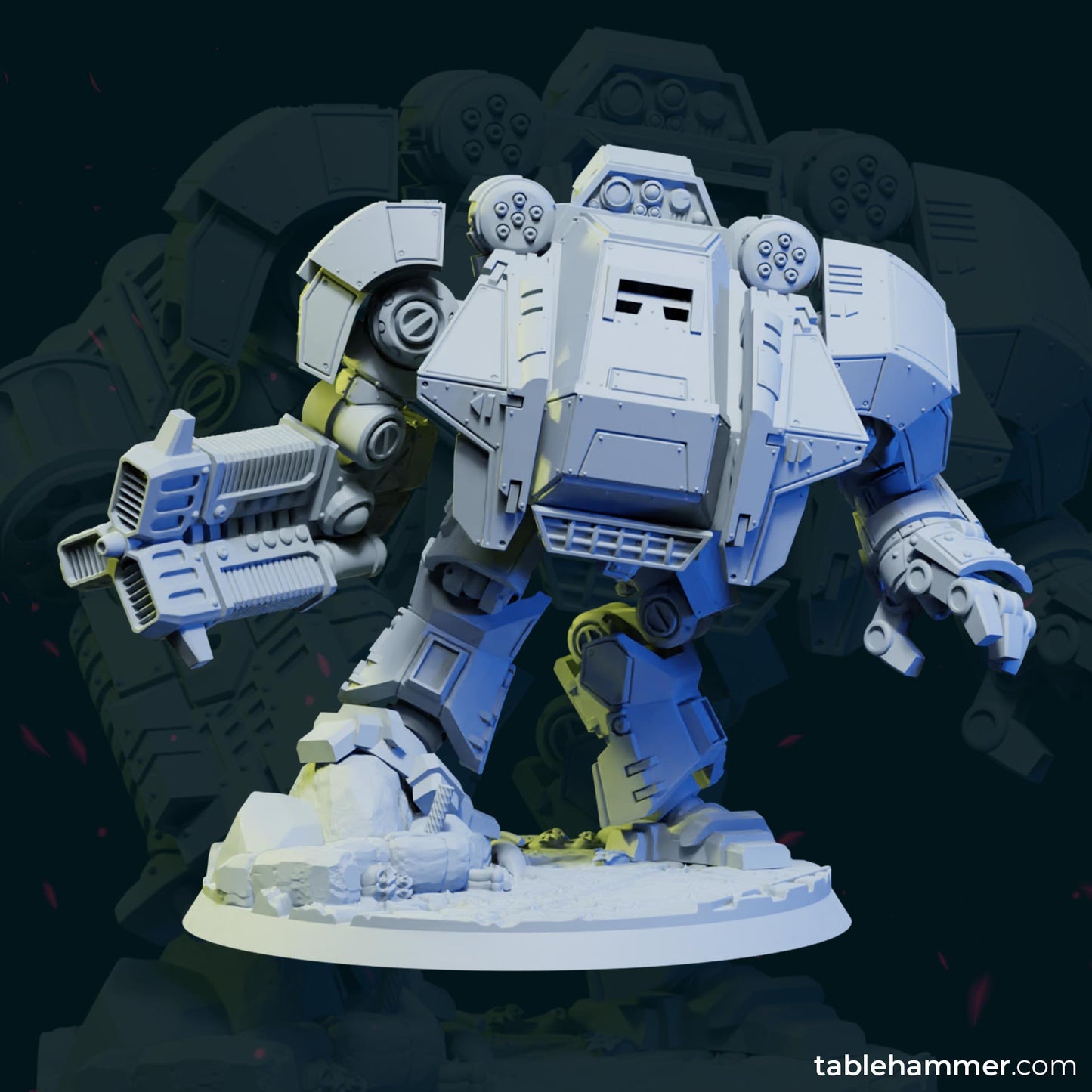 Heavy walker - Human super soldiers mech walker ( 2 Miniaturen )