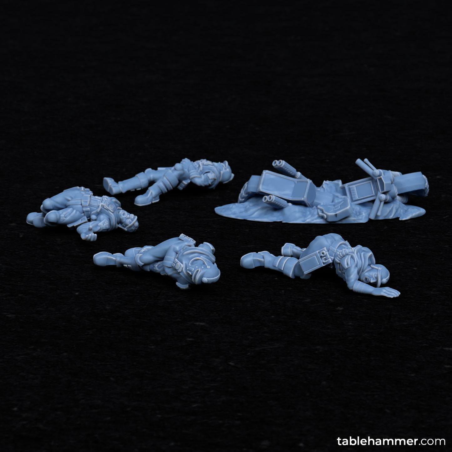 Human Biker Casualities ( 5 Miniaturen )