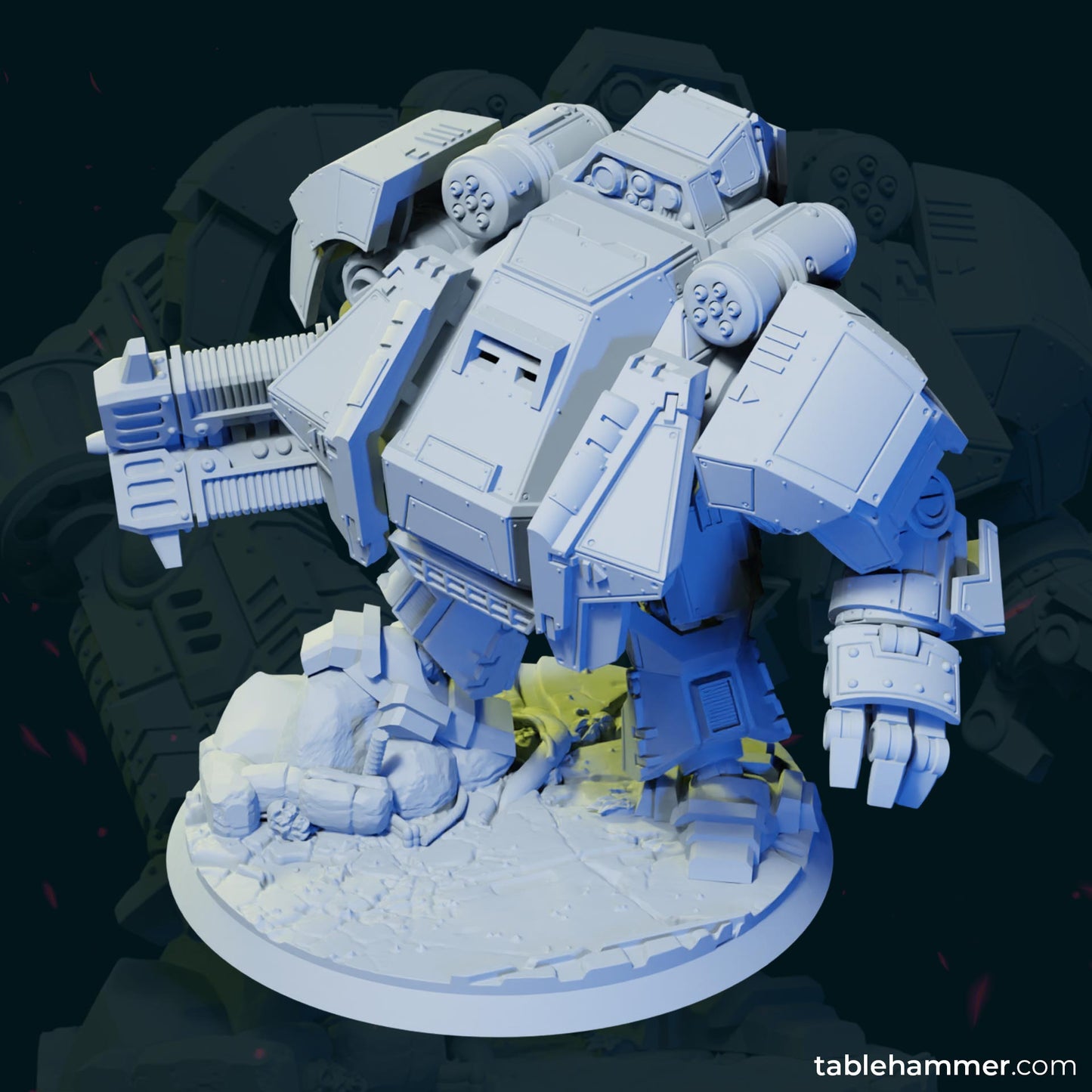 Heavy walker - Human super soldiers mech walker ( 2 Miniaturen )