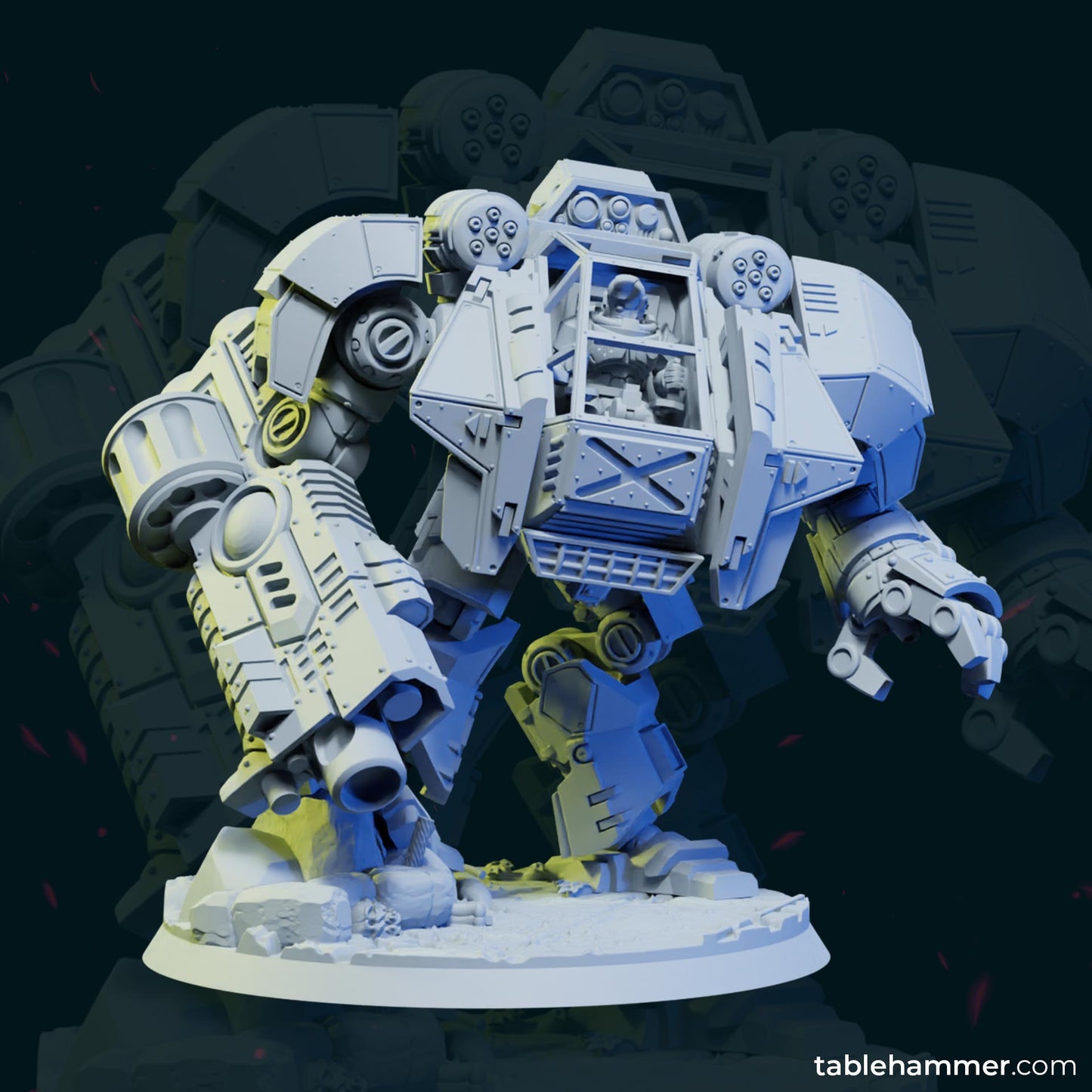 Heavy walker - Human super soldiers mech walker ( 2 Miniaturen )