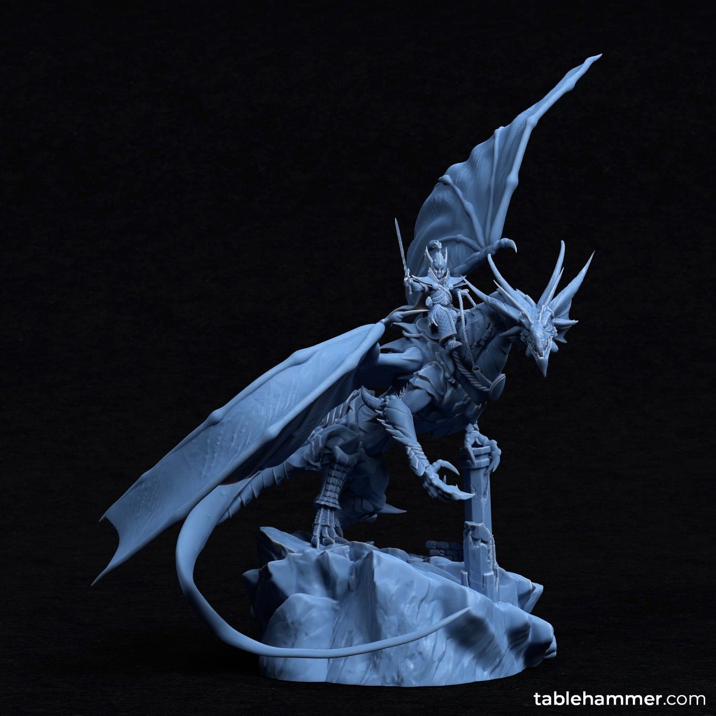 Noyrit on Samm'rus (elf dragon rider)