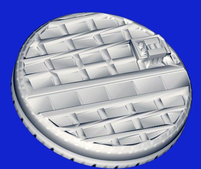 5x 40mm Grid 1-Rundbase