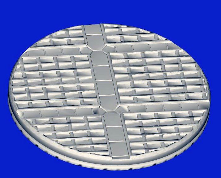 5x 40mm Grid 2-Rundbase