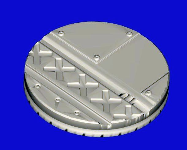 5x 40mm Ship-Rundbase