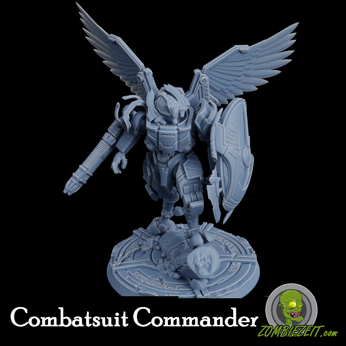 Xaiax Commander Combatsuit mit szenischer 60mm-Base