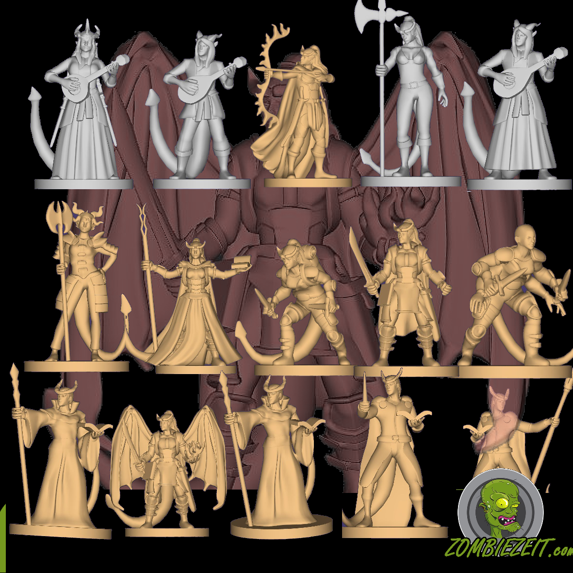 Tiefling Set (15 Miniaturen )