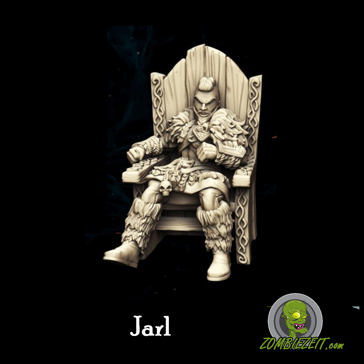 Frost Barbarian Jarl auf Stuhl