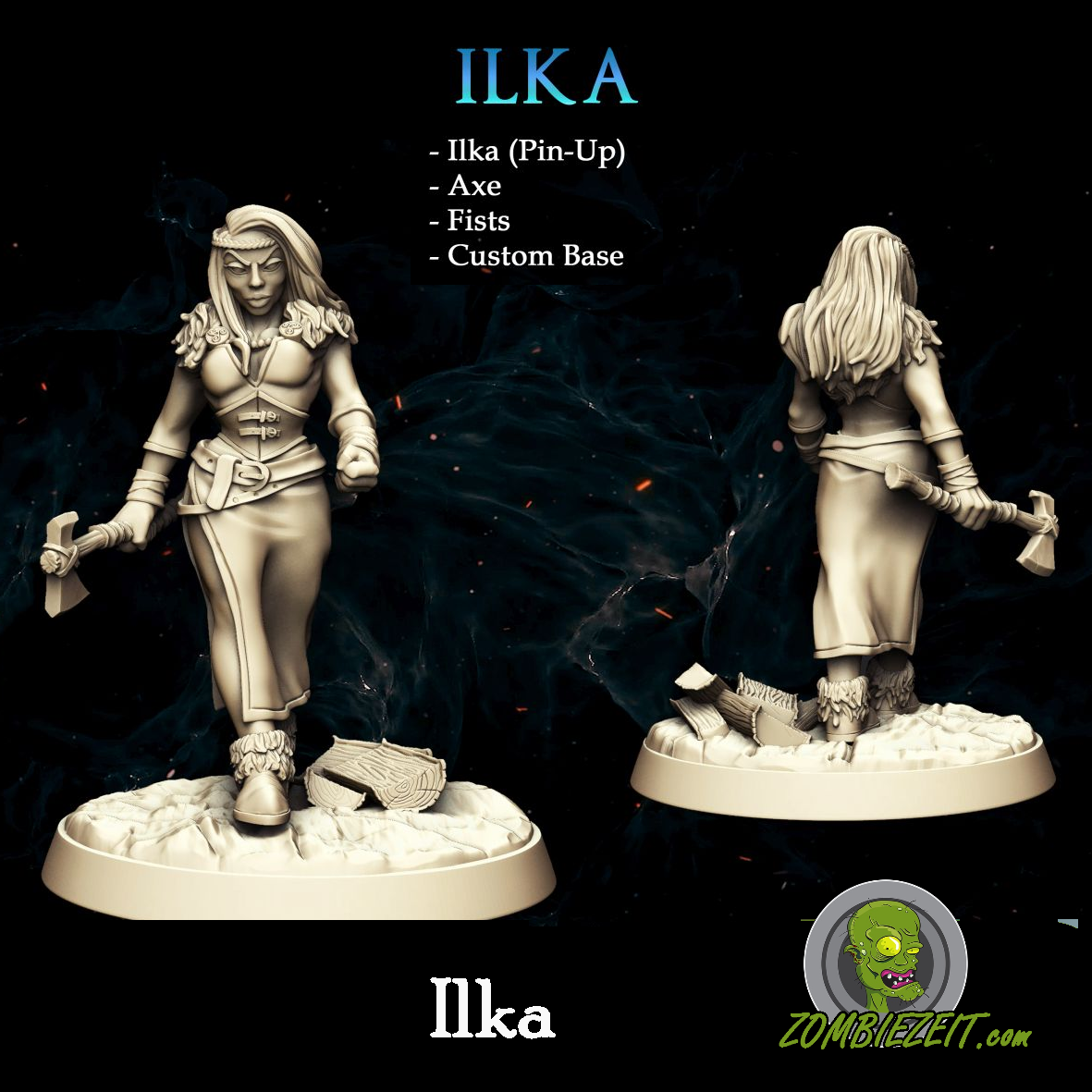 Frost Barbarian Heldin Ilka