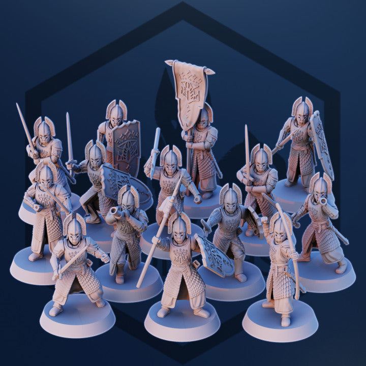 Modular Imperial Men Speerkämpfer ( 14 Miniaturen )