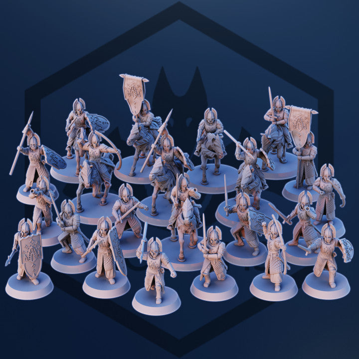 berittene Modular Imperial Men Schwertkämpfer ( 8 Miniaturen )
