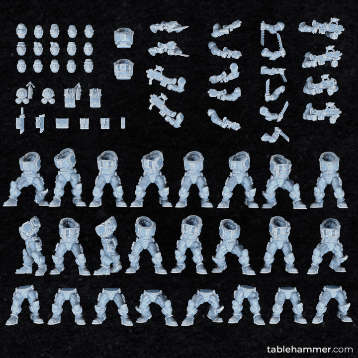 Spec Ops – modular kit – "Human Space Corps" ( 17 Miniaturen )