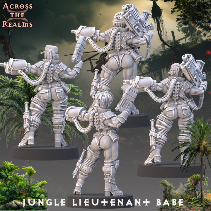 Jungle Lieutnant ( 4 Miniaturen )