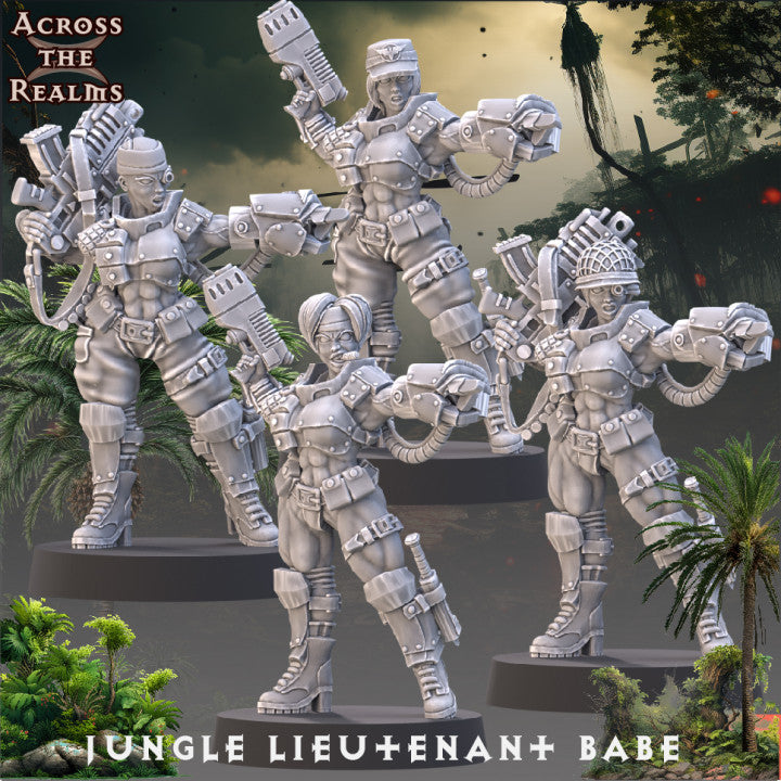 Jungle Lieutnant ( 4 Miniaturen )