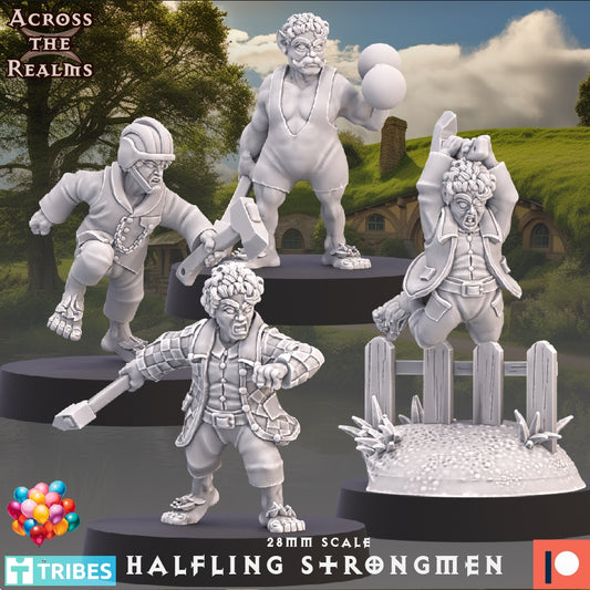 Halfling Strongmen ( 4 Miniaturen )