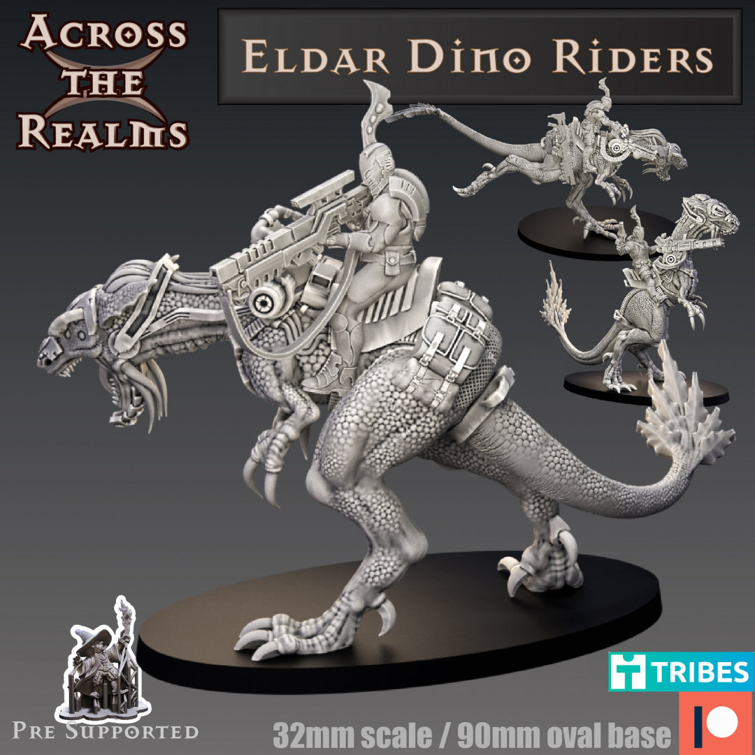 Eldar Exile Dino Riders ( 3 Miniaturen )