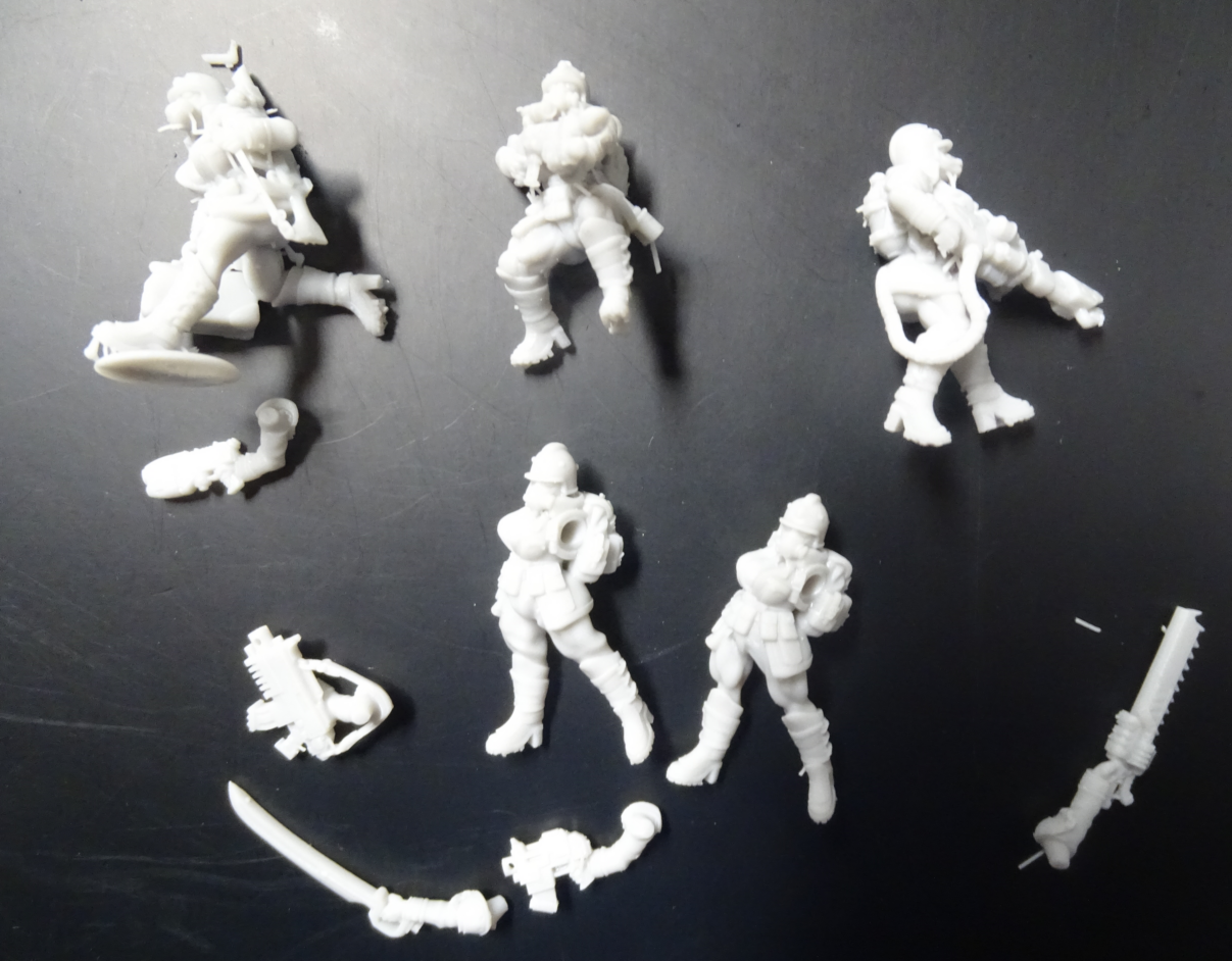 Cult of Death pinup Sergeant and Specialists ( 5 Miniaturen )