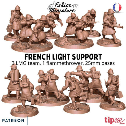 French Infantry Light Supports ( 6 Miniaturen )