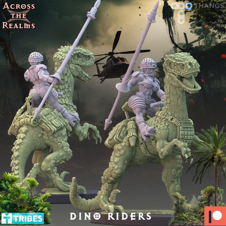 Dino Riders ( 5 Miniaturen )