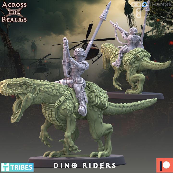 Dino Riders ( 5 Miniaturen )