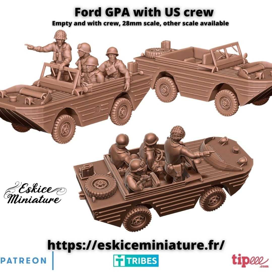 Ford GPA amphibious car ( 2 Miniaturen )