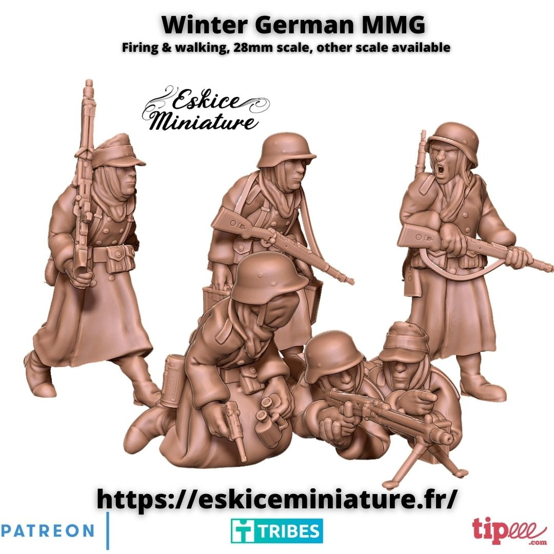 Wehrmacht MMG Trupp ( 5 Miniaturen )