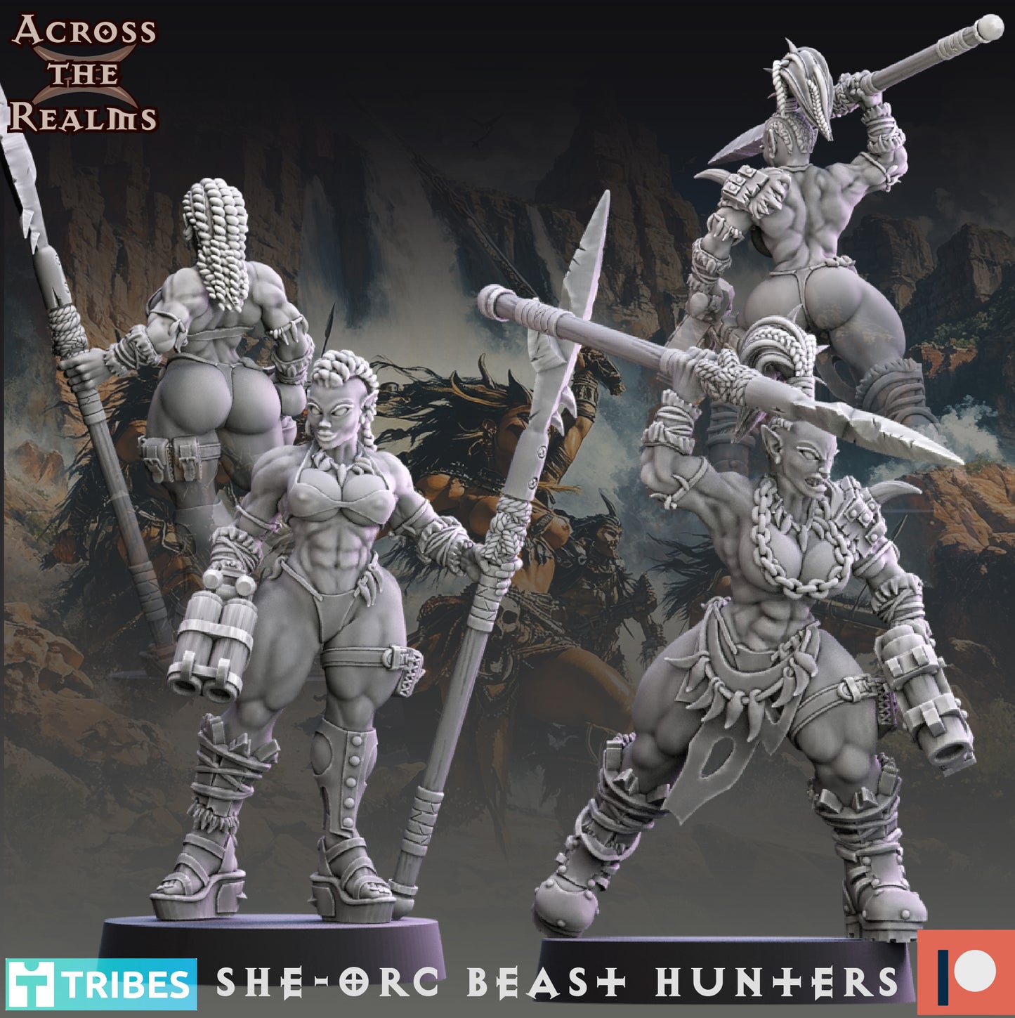 She Orc Beast Hunters ( 10 Miniaturen ) ( 2 Versionen )