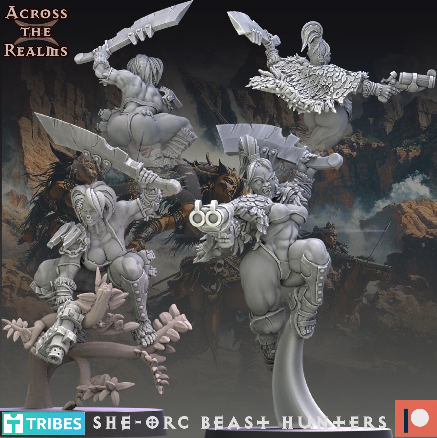 She Orc Beast Hunters ( 10 Miniaturen ) ( 2 Versionen )