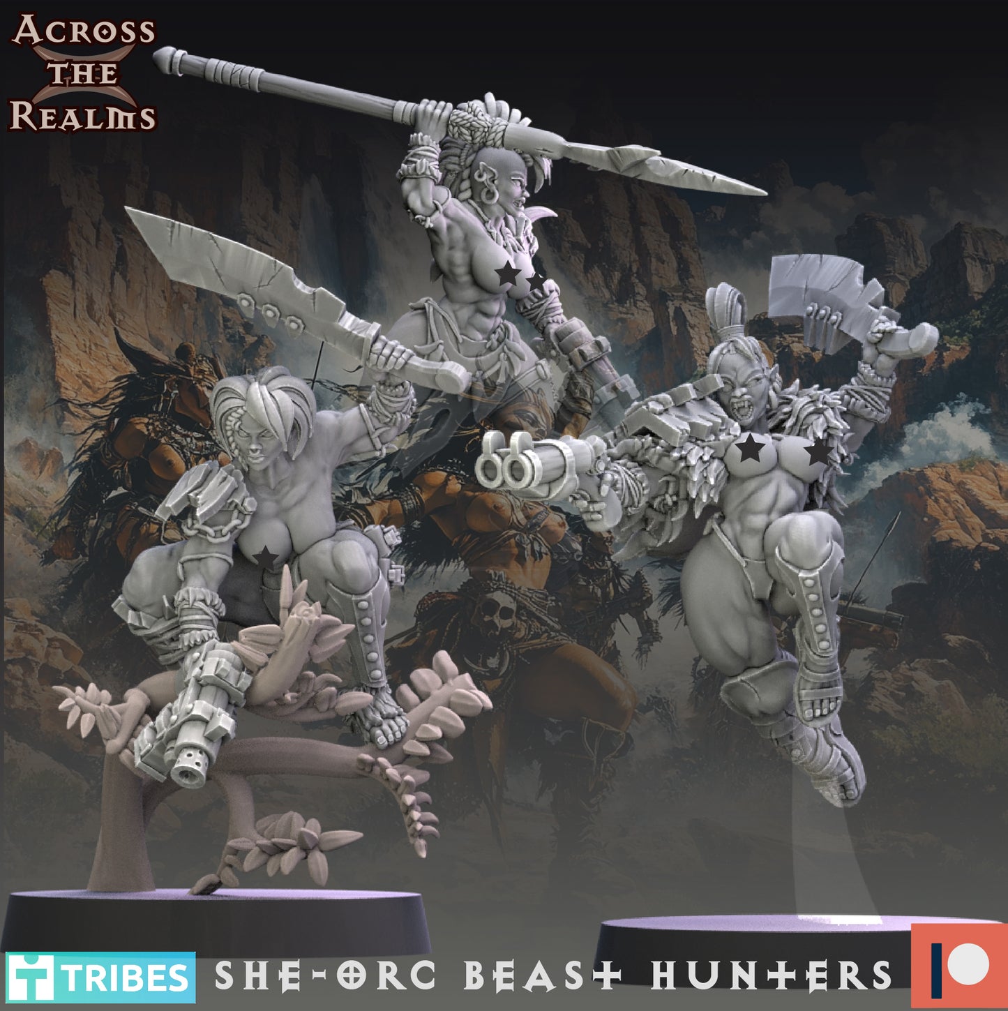 She Orc Beast Hunters ( 10 Miniaturen ) ( 2 Versionen )