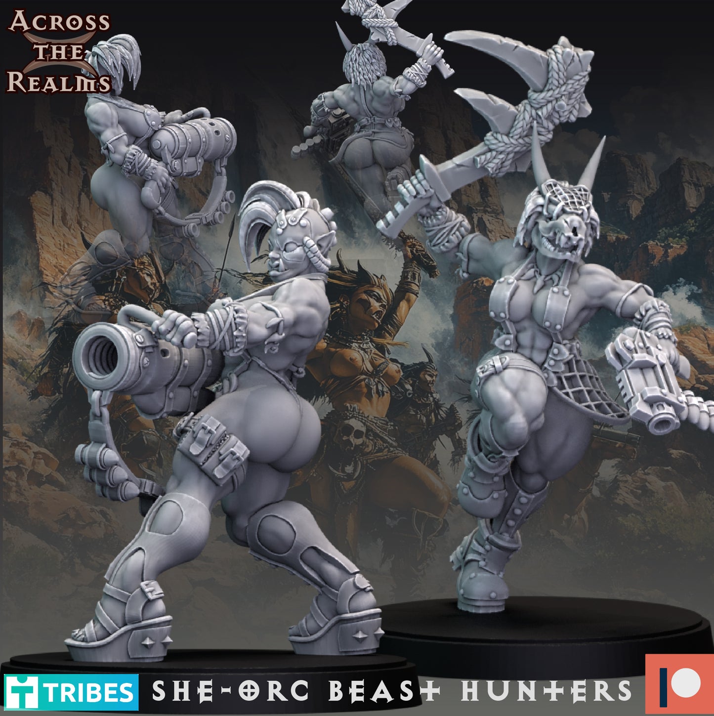 She Orc Beast Hunters ( 10 Miniaturen ) ( 2 Versionen )