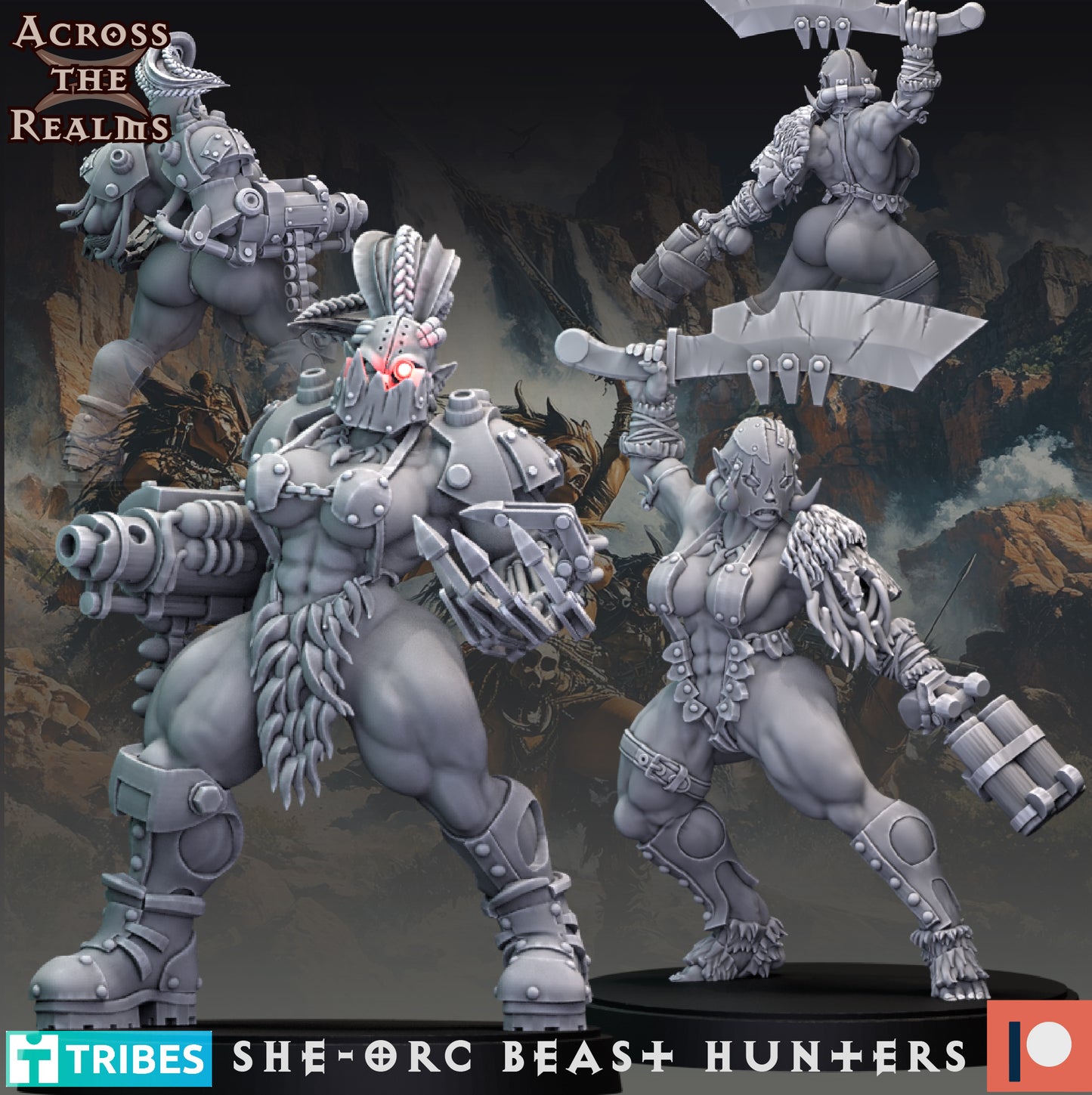 She Orc Beast Hunters ( 10 Miniaturen ) ( 2 Versionen )