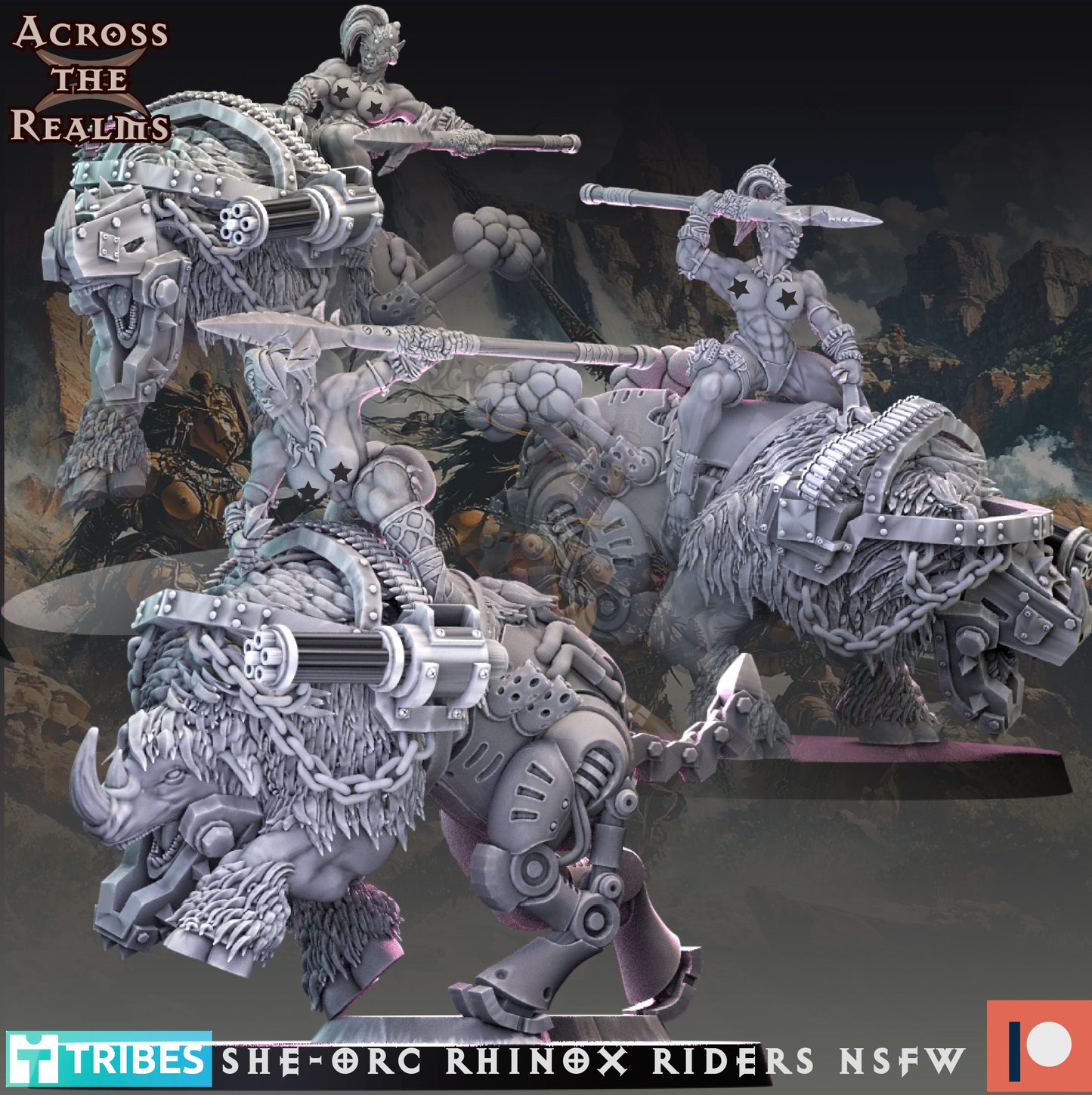 Rhinox Riders ( 3 Miniaturen ) ( 2 Versionen )