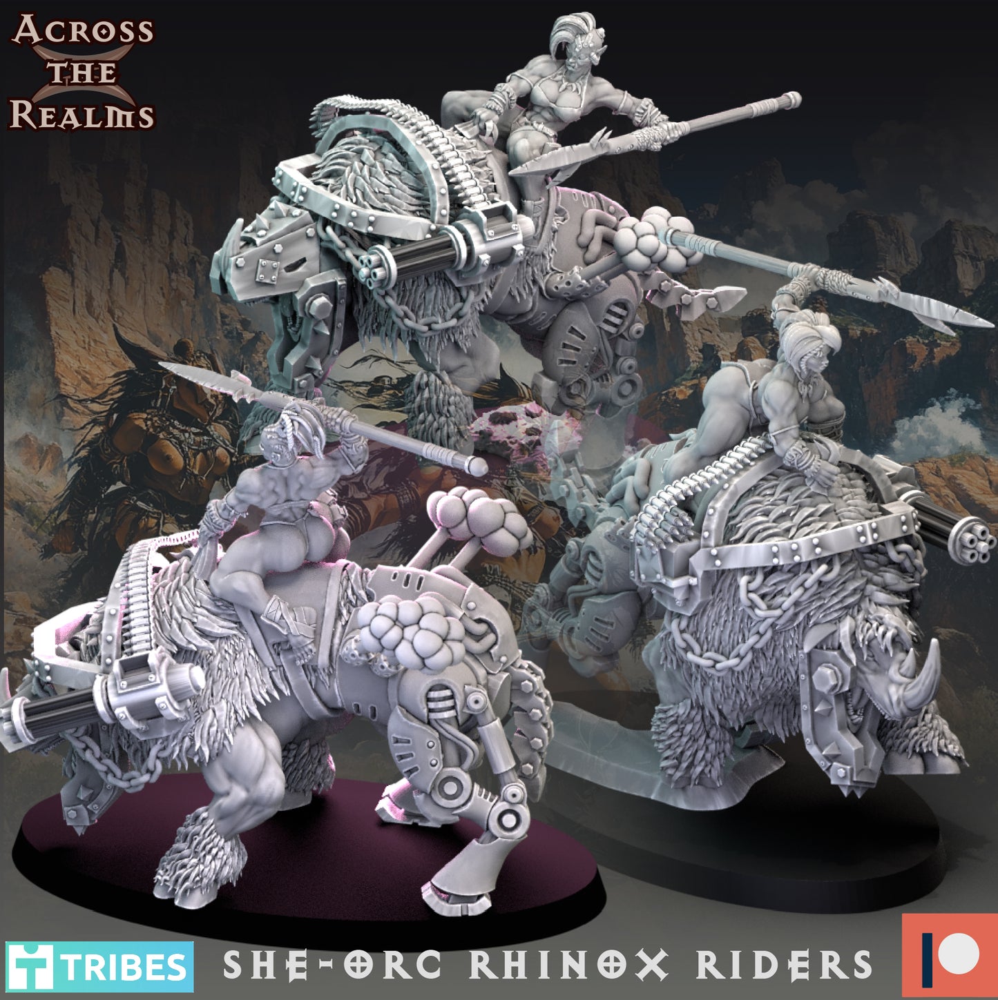 Rhinox Riders ( 3 Miniaturen ) ( 2 Versionen )