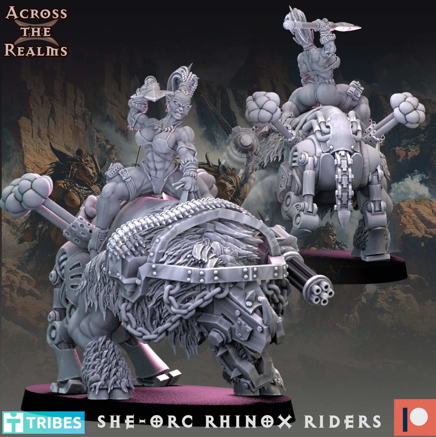 Rhinox Riders ( 3 Miniaturen ) ( 2 Versionen )