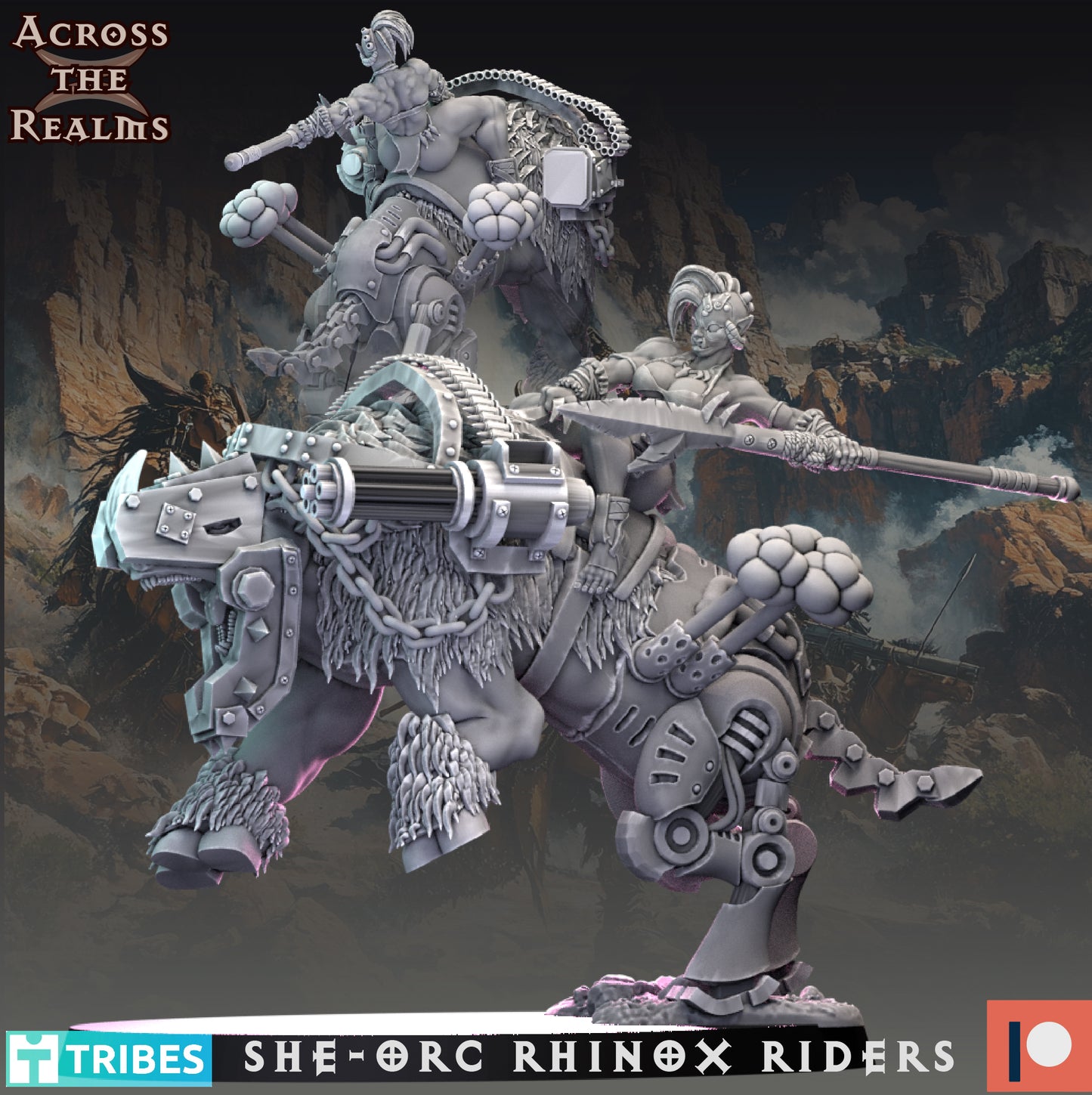 Rhinox Riders ( 3 Miniaturen ) ( 2 Versionen )