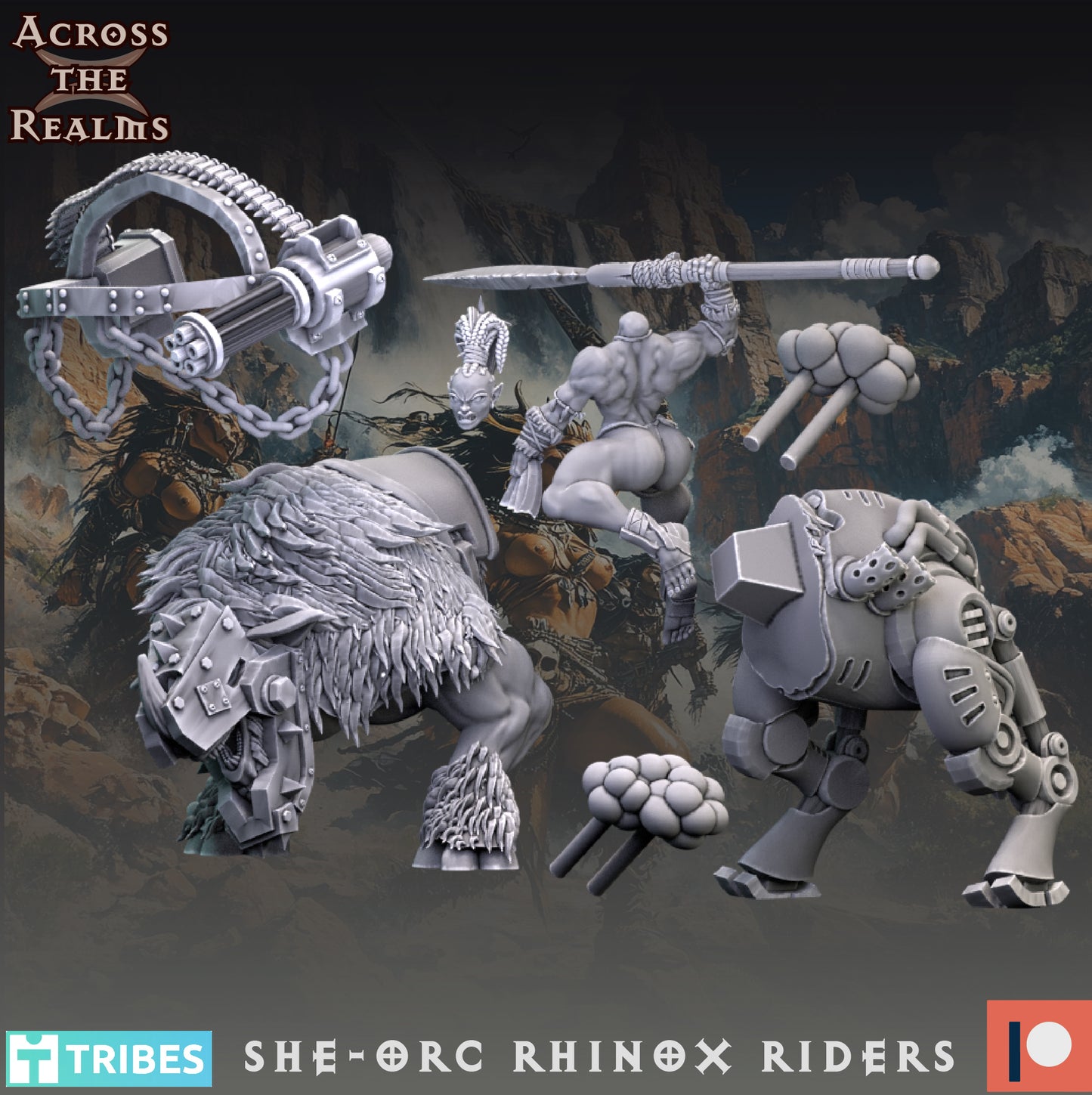 Rhinox Riders ( 3 Miniaturen ) ( 2 Versionen )