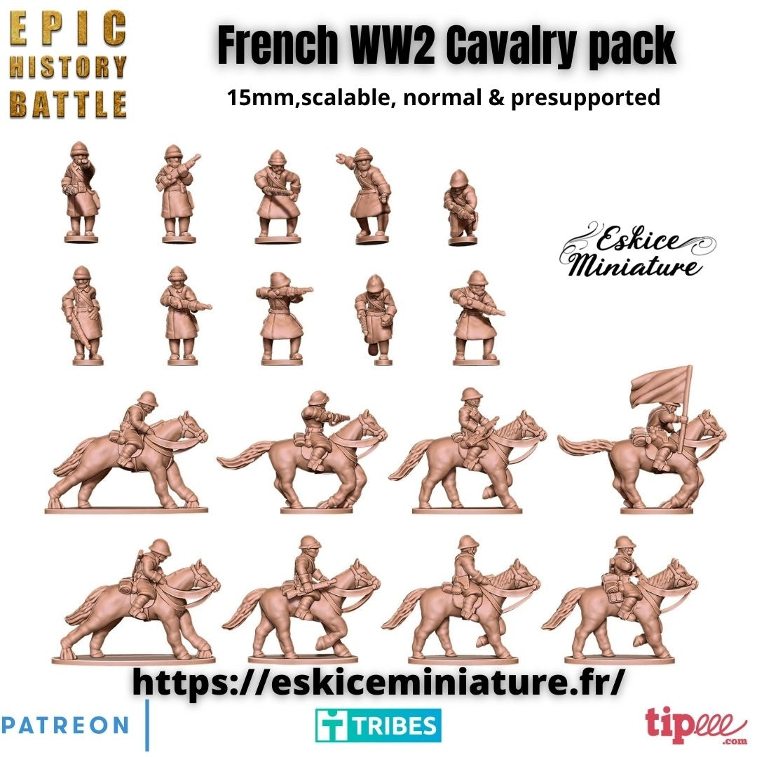 French Light cavalry ( 16 Miniaturen)