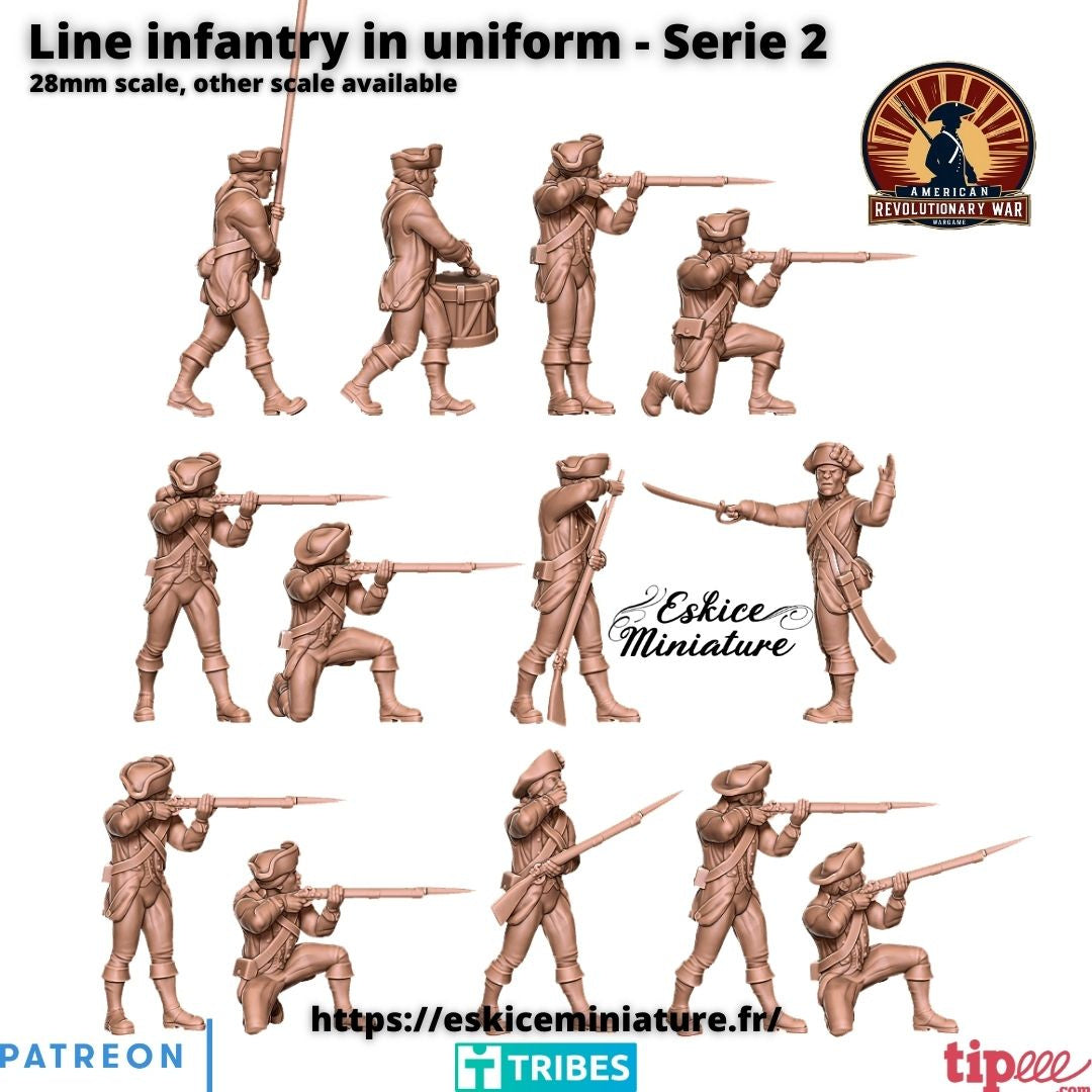 Line Infantry in Firing Pose ( 13 Miniaturen )