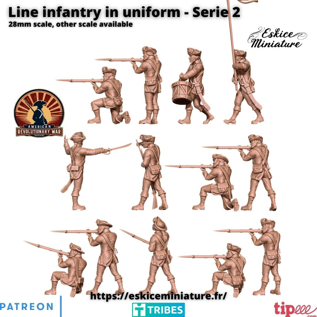 Line Infantry in Firing Pose ( 13 Miniaturen )