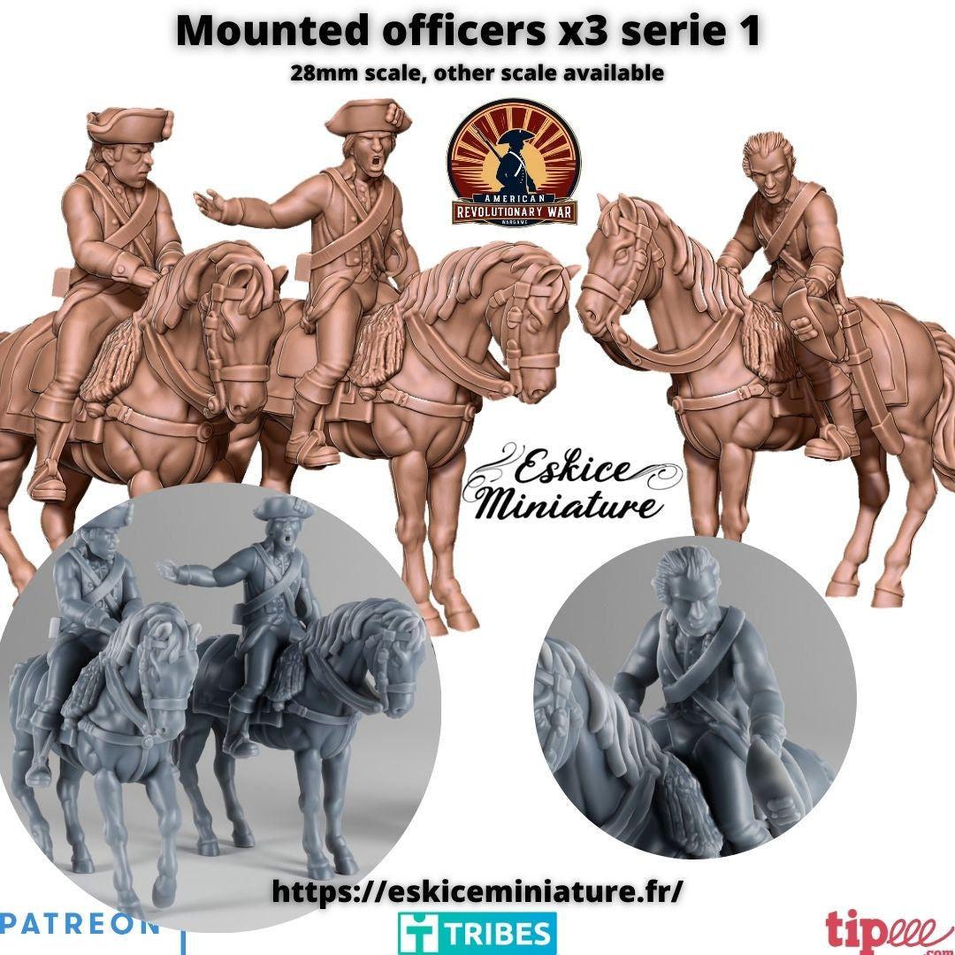 Mounted Officers ( 3 Miniaturen )