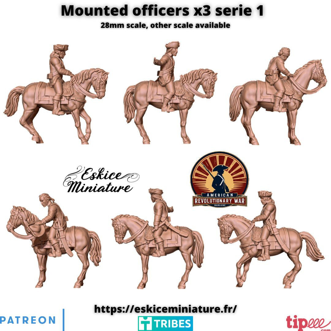 Mounted Officers ( 3 Miniaturen )
