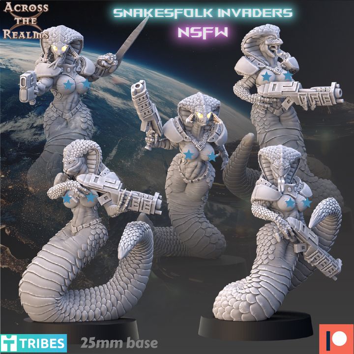 Snakesfolk Invaders ( 5 Miniaturen )