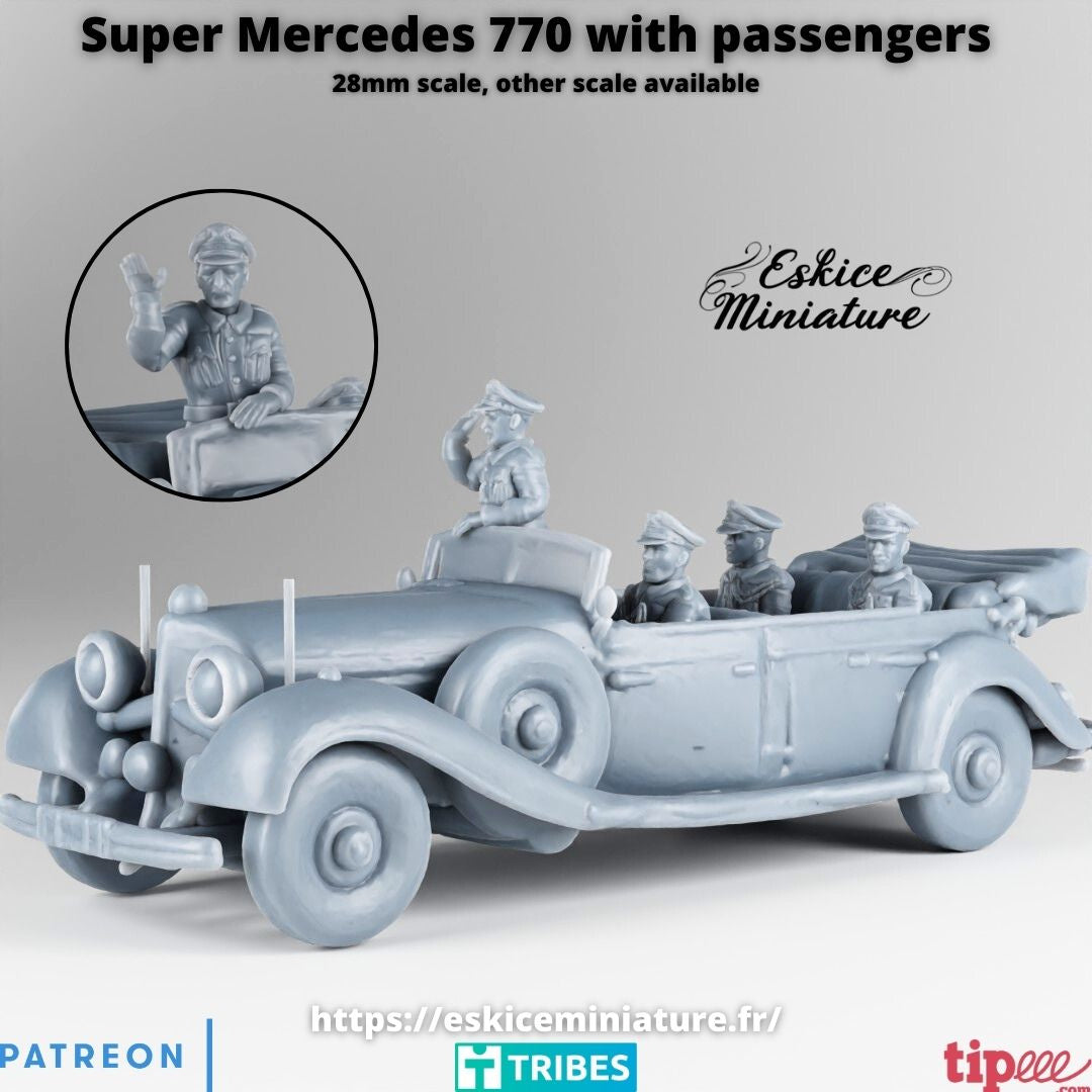 Super Mercedes 770 ( 7 Miniaturen )