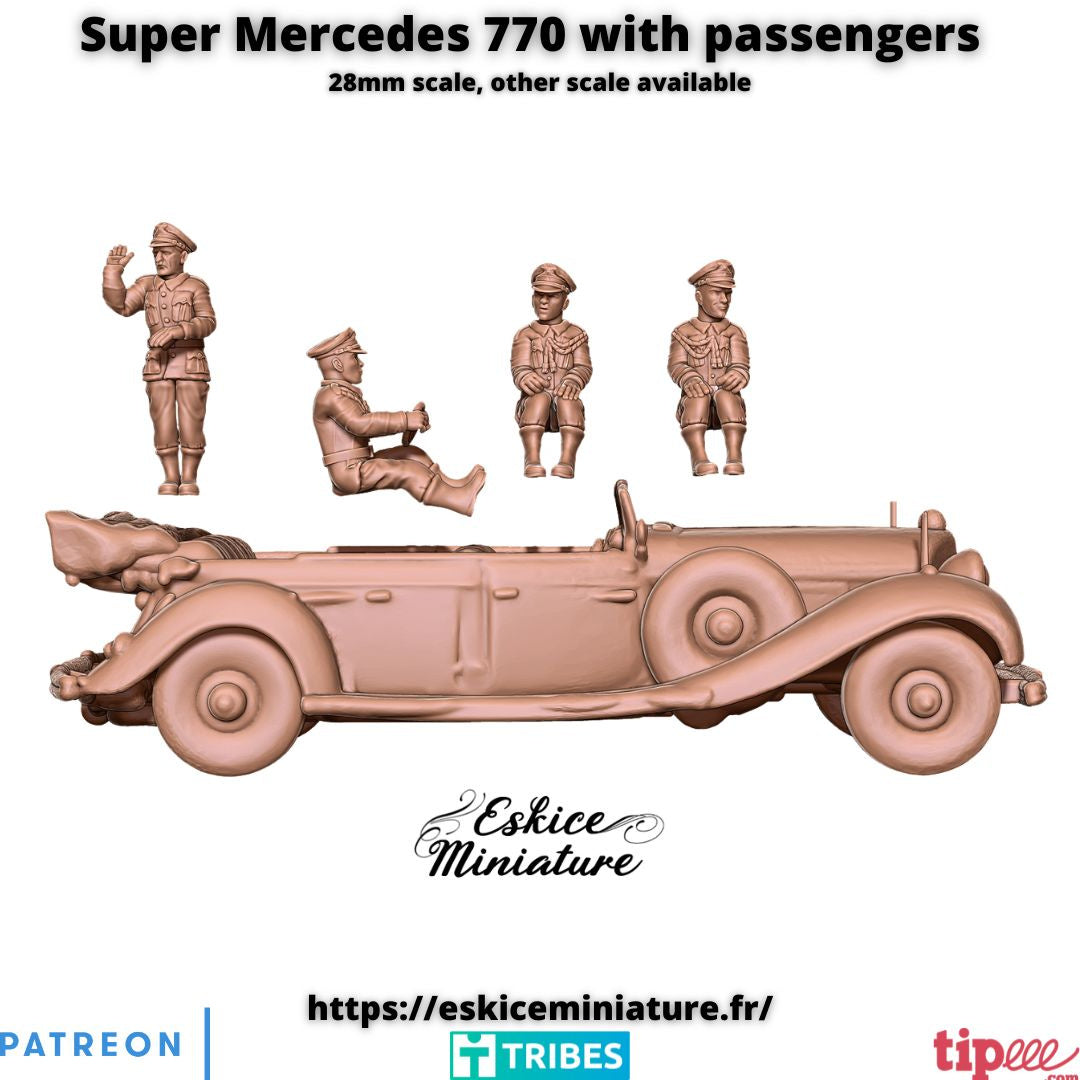 Super Mercedes 770 ( 7 Miniaturen )