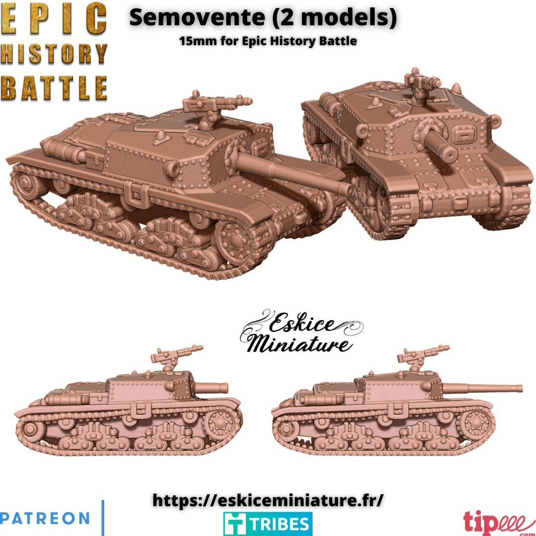 Semovente M40 ( 2 Miniaturen )
