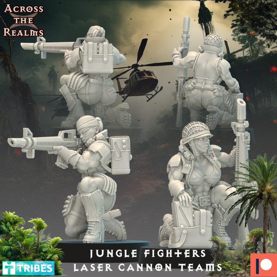 Jungle Fighter Laser Cannon teams ( 4 Miniaturen )