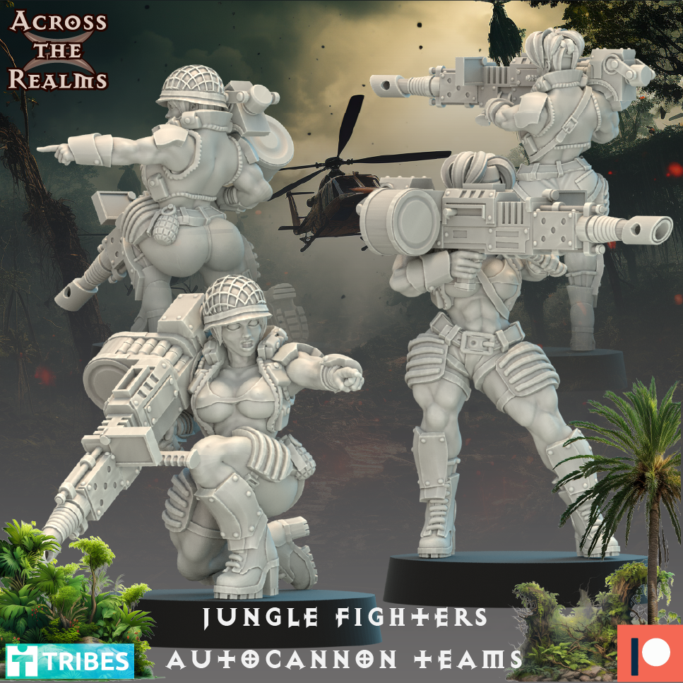 Jungle Fighter Autocannon teams ( 4 Miniaturen )