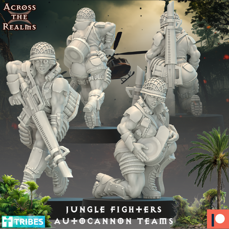 Jungle Fighter Autocannon teams ( 4 Miniaturen )