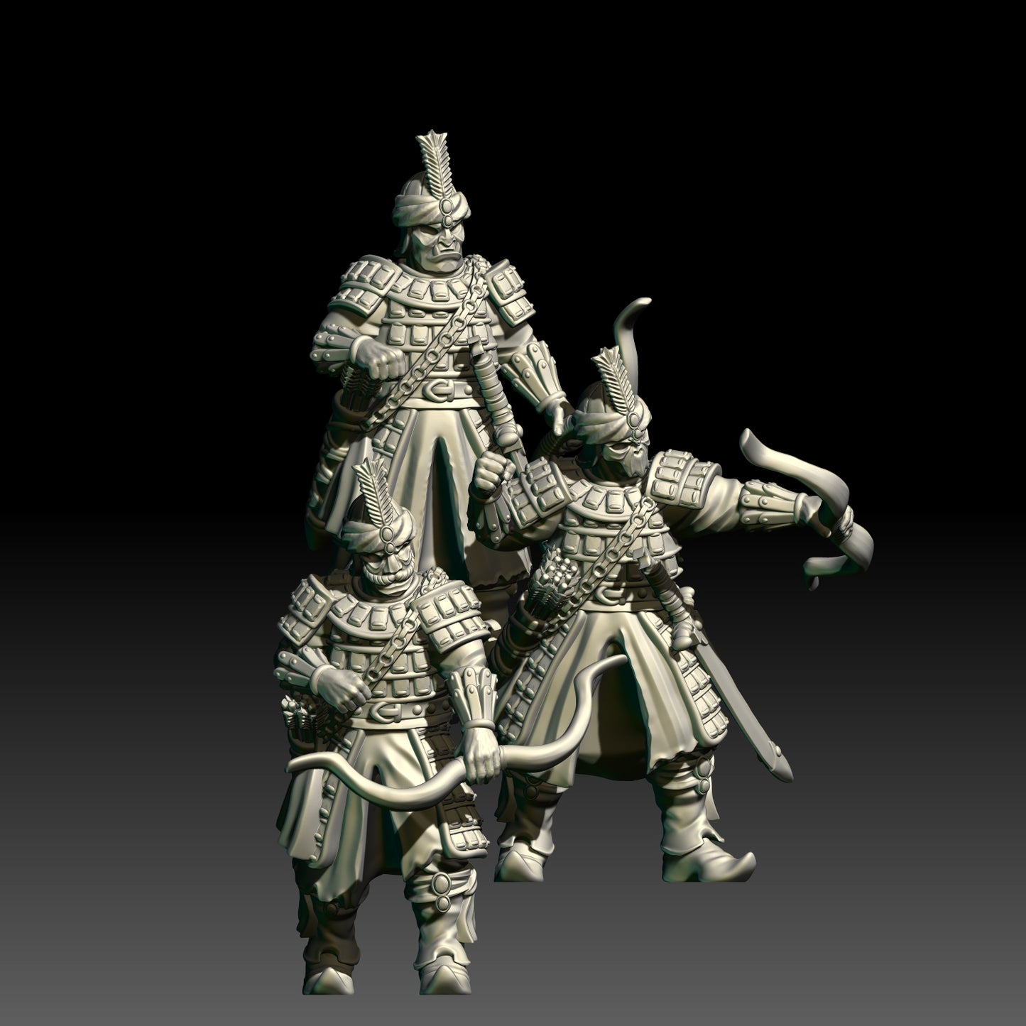 Warriors of the East Bow Warriors ( 3 Miniaturen )