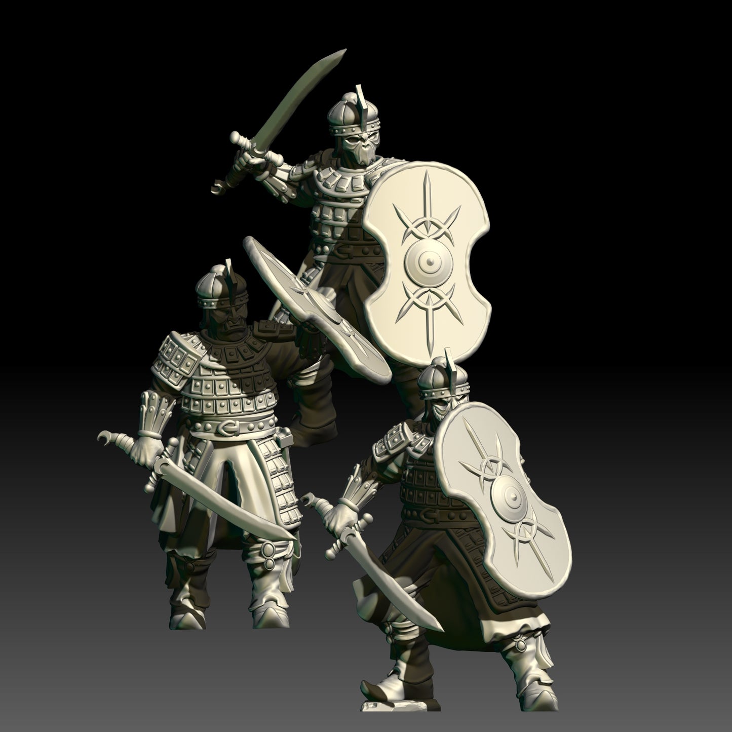 Warriors of the East Sword Warriors ( 3 Miniaturen )