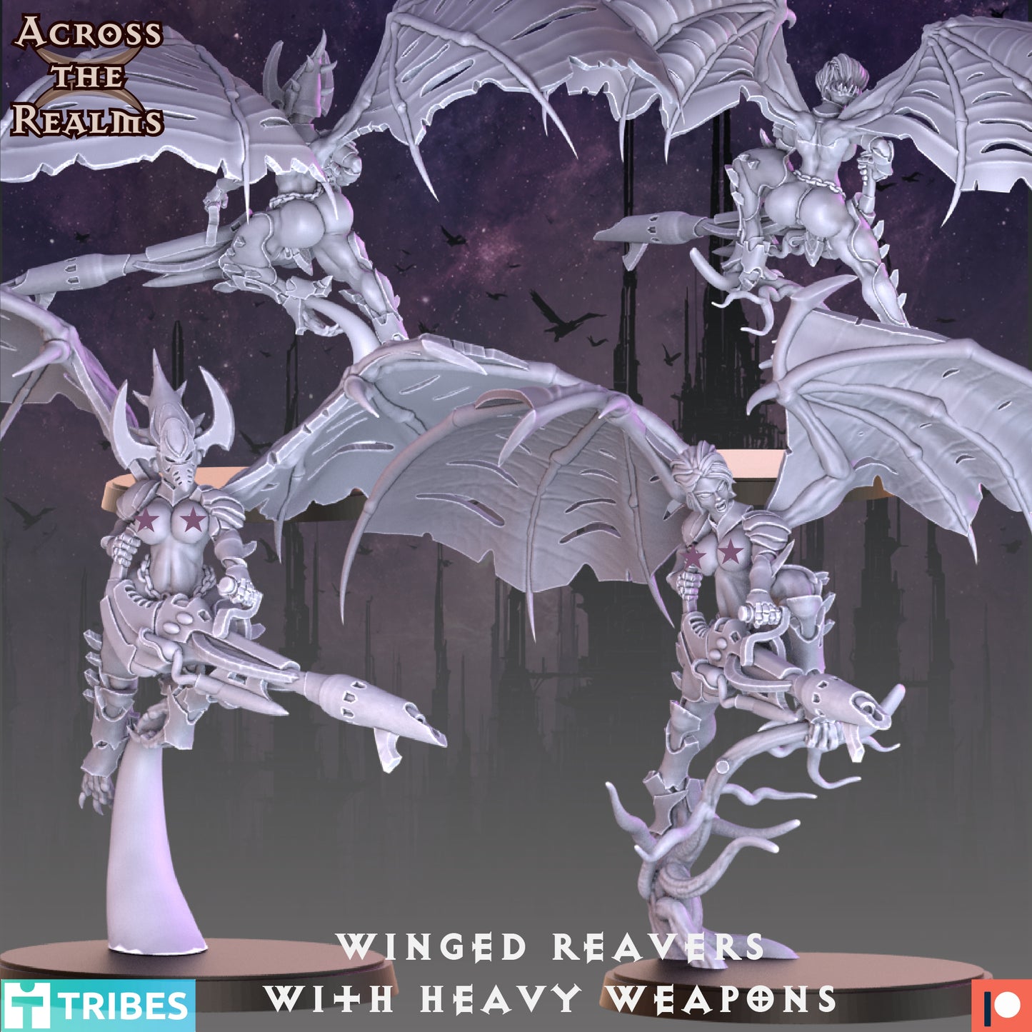 Winged Reavers with Heavy Weapons ( 6 Miniaturen )